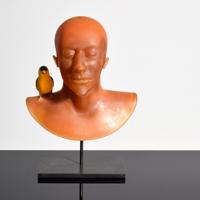 Ross Richmond Glass Bust & Bird , Sculpture - Sold for $1,280 on 03-04-2023 (Lot 189).jpg